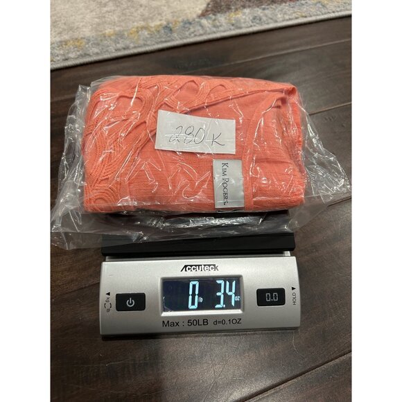 Kim Rogers Coral Sleeveless Top Crochet Neckline Detail Size Medium - Picture 9 of 9